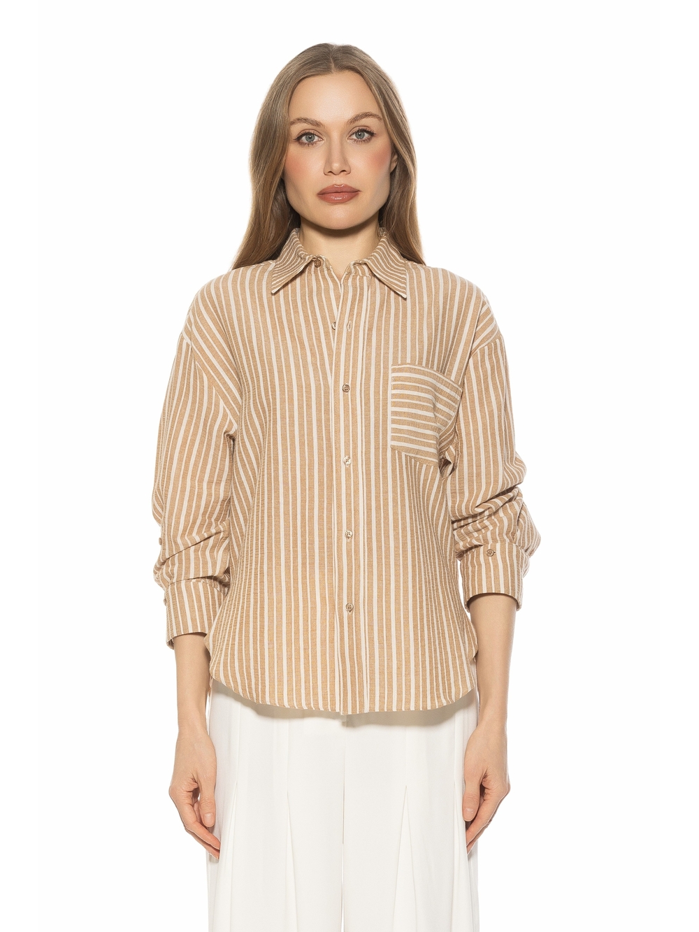 Alexia Admor Tammi Boyfriend Oversized Shirt Nwt Large